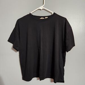 Classic Crop Black Women Shirt
